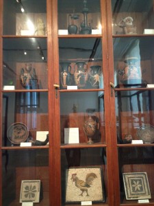 Old style museum display case in Berlin