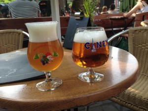 Beer during a recent trip to The Netherlands.