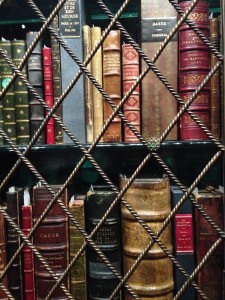 Books at The Morgan Library in New York City. 