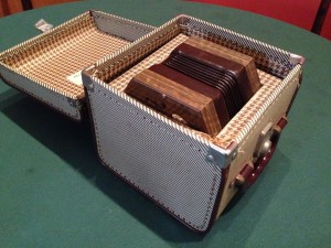 The concertina in its box.