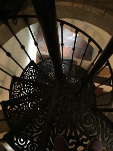 A spiral staircase in Amsterdam. Questions reveal as much about the inquisitor as about the queried. 